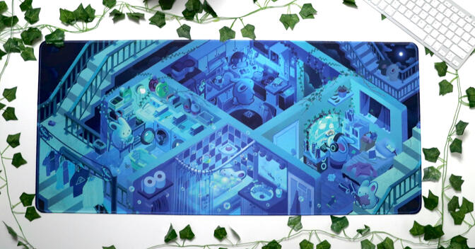 Lofi Home Desk Mat