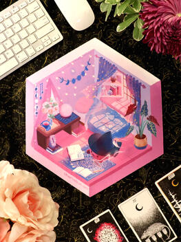 Witchy Bedroom Mouse Pad